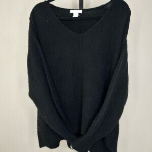 H&M black Sweater- XL- long sleeve,‎ stretchy,